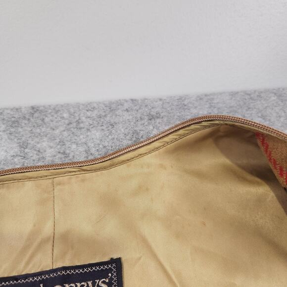 Vintage Burberrys Trench Coat Liner Nova Check Plaid 100% Wool Beige Zip-In 90s - Picture 7 of 15